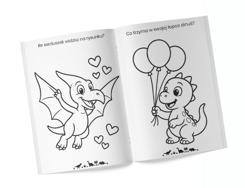 Kolorowanka Super Dinozaury z naklejkami Martel